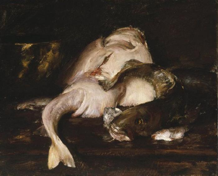 William Merritt Chase Still Life, Fish Sweden oil painting art